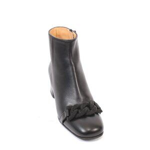 Luca Grossi 896 Black Leather Ankle Heel Boots